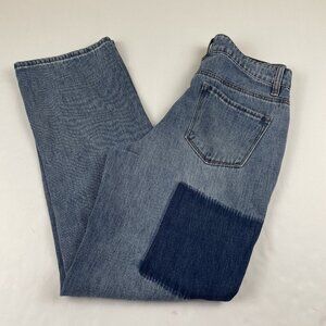 Empyre Frankie Patched Dad Jeans Women’s 2 Boho Relaxed Fit Distressed Denim